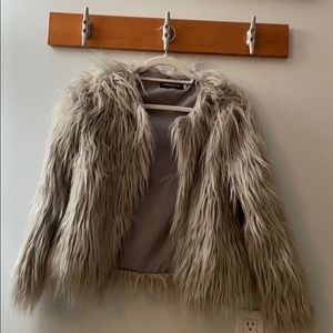 Faux fur jacket